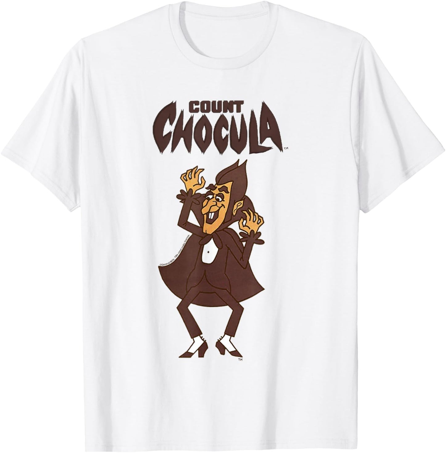 Count Chocula Spooky Epic Pose Vintage Big Chest Portrait T-Shirt - T-Shirt | White