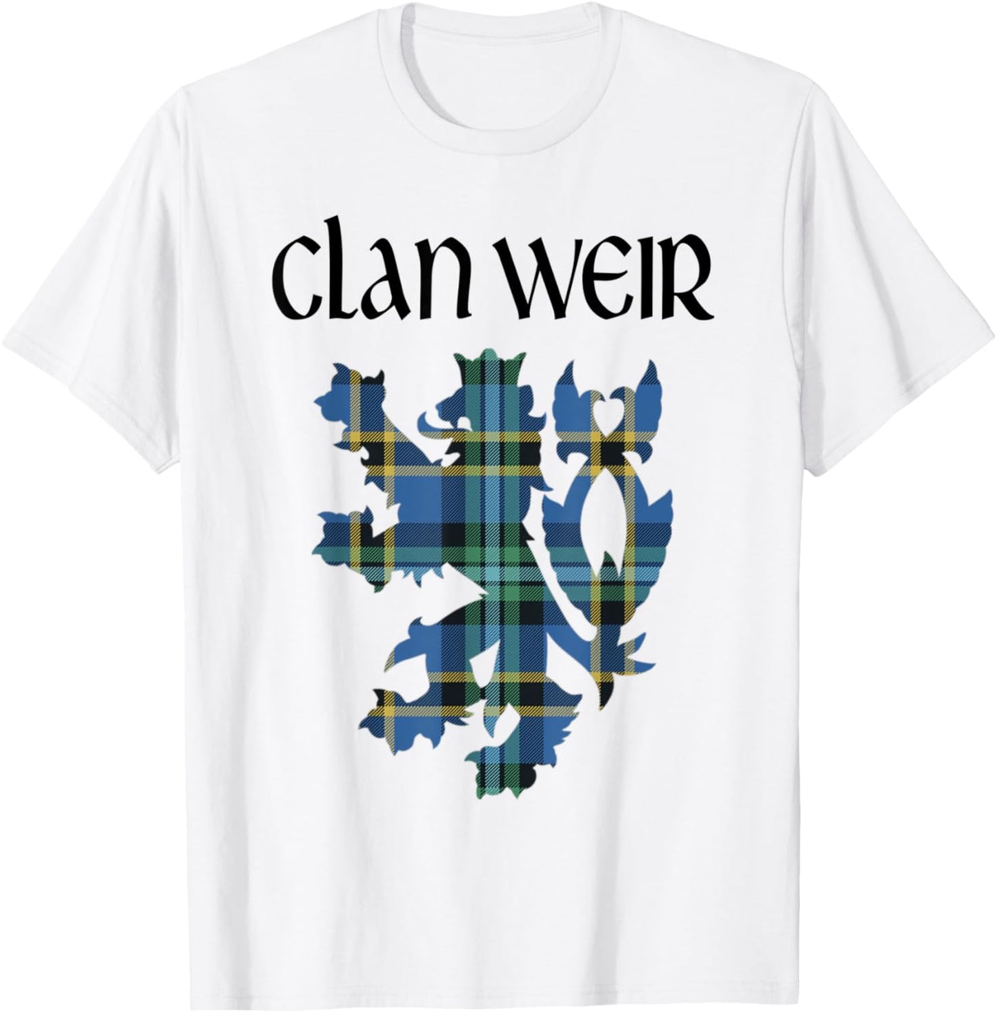 Clan Weir Tartan Scottish Family Name Scotland Pride T-Shirt - T-Shirt | White