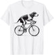 Bluetick Coonhound Dog Riding a Bike Bicycle Biker Cycling Men Women Kids T-Shirt - T-Shirt | White