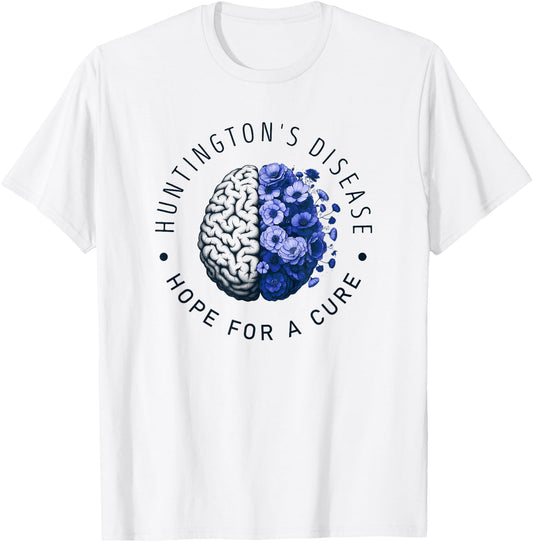 Huntington's Disease Awareness Hope for a Cure T-Shirt - T-Shirt | White