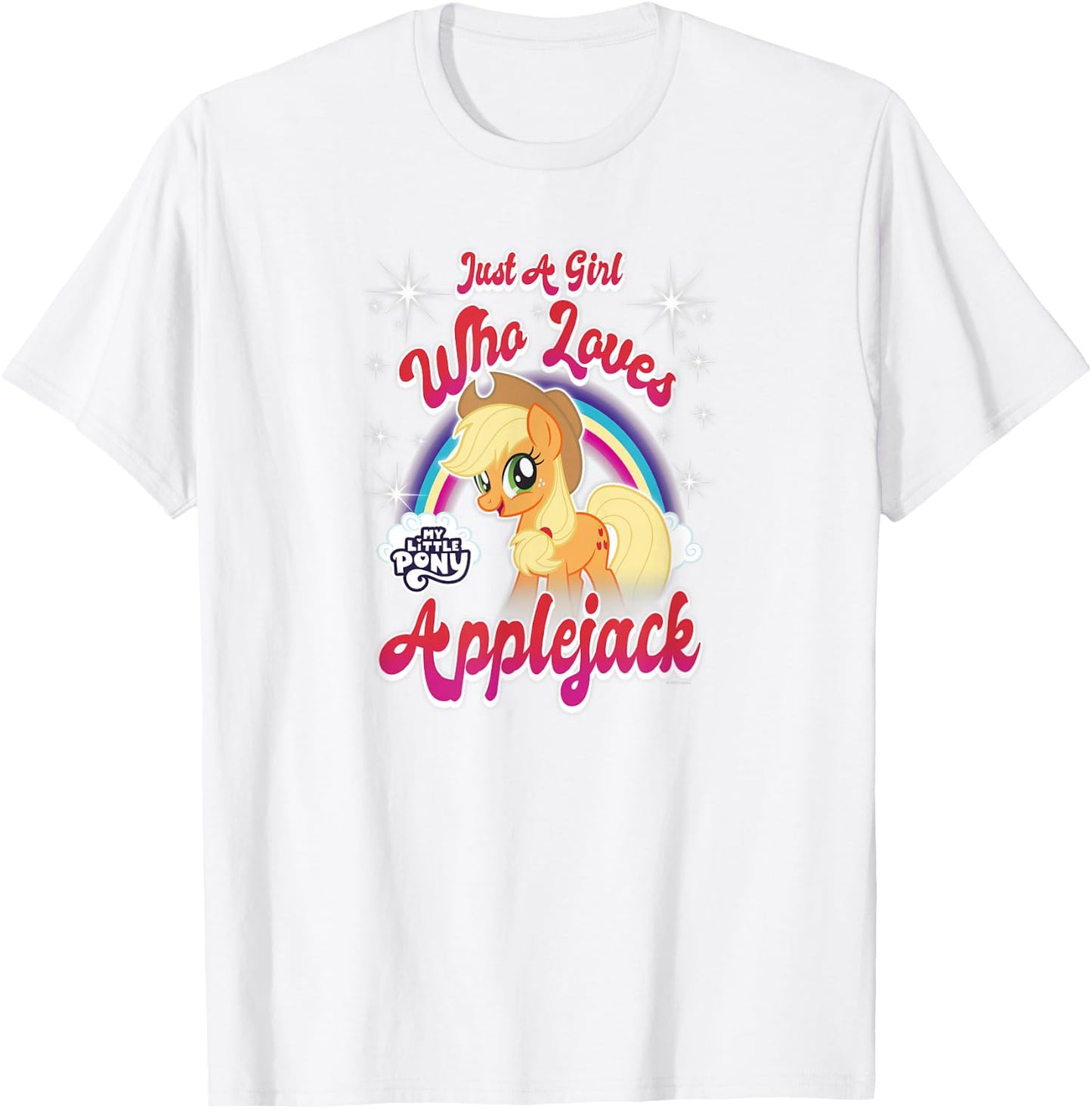 My Little Pony: Friendship is Magic Girl Who Loves Applejack T-Shirt - T-Shirt | White