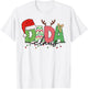 Dada Claus Christmas Lights Pajama Family Matching Outfit T-Shirt - T-Shirt | White
