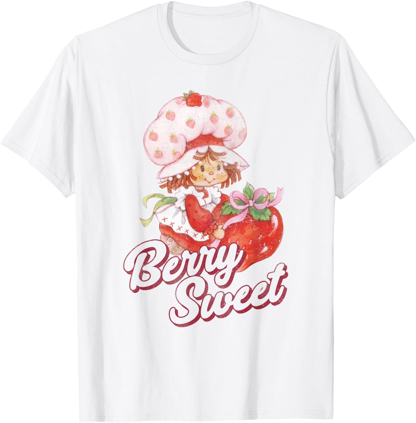 Strawberry Shortcake Vintage Berry Sweet Poster T-Shirt - T-Shirt | White