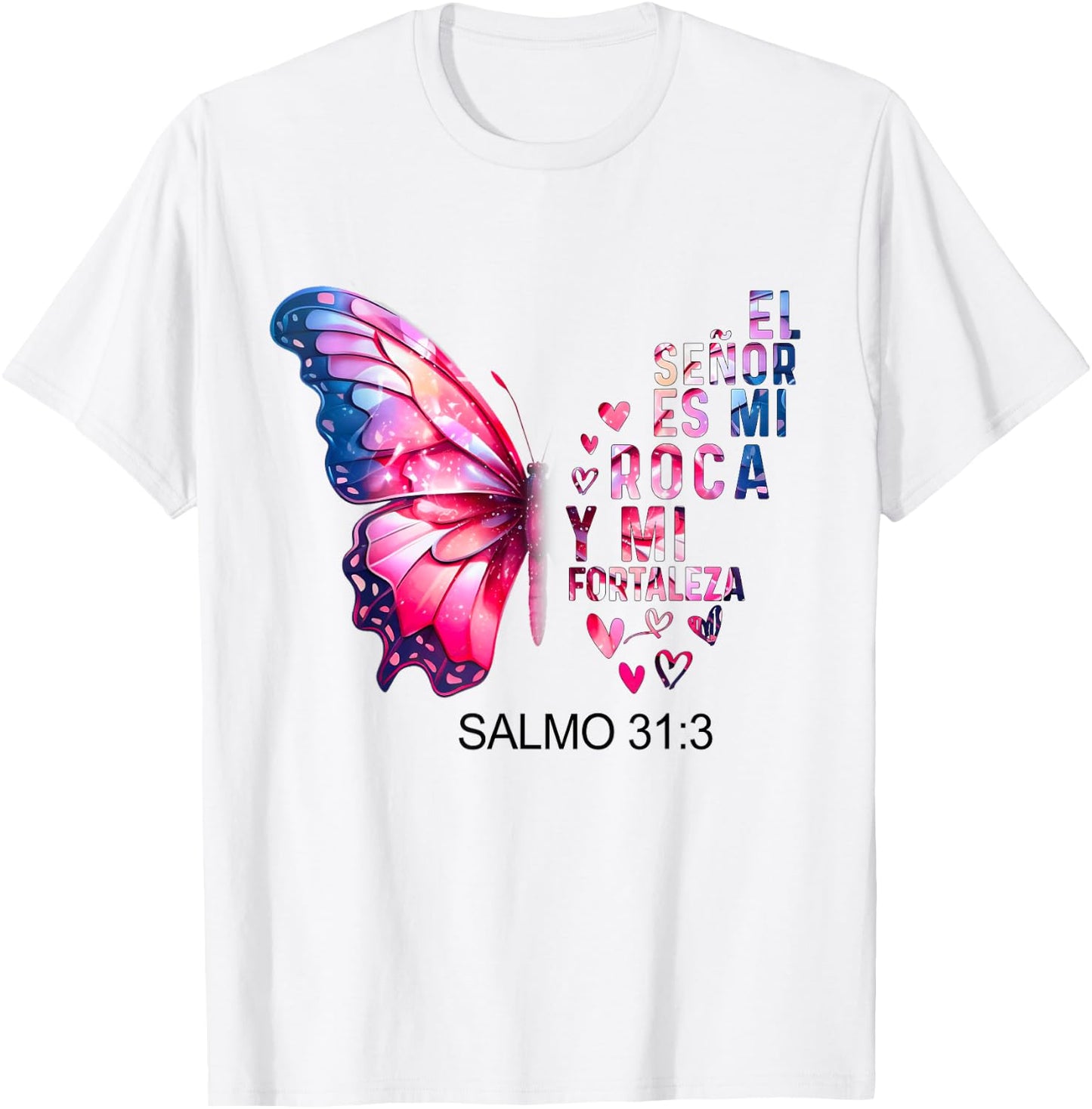 Camiseta Cristiana Para Mujer En Espanol Spanish Salmo 31:3 T-Shirt - T-Shirt | White