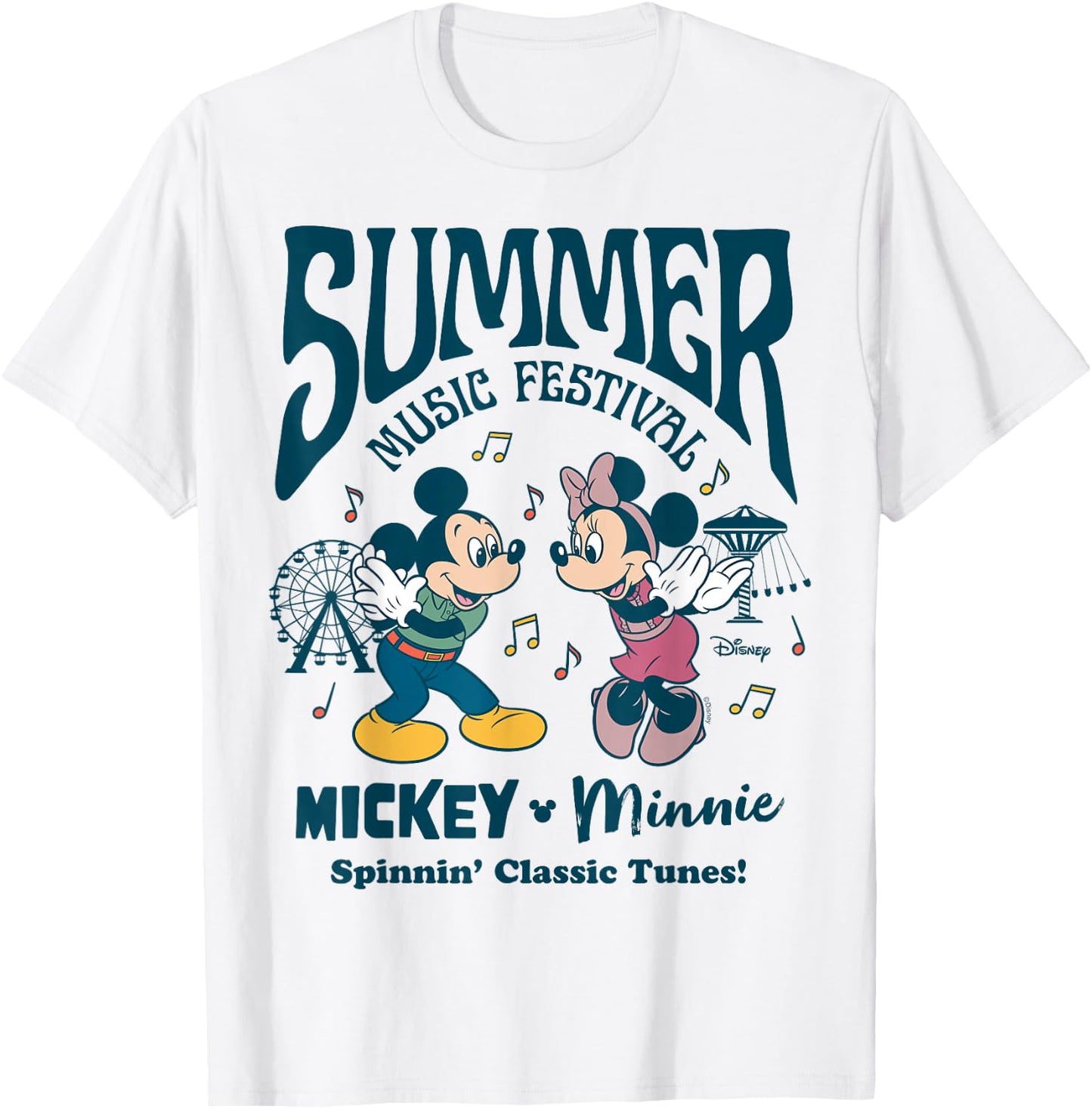 Disney - Mickey Minnie Summer Music Festival T-Shirt - T-Shirt | White