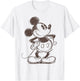 Disney Mickey Mouse Pencil Sketch Original T-Shirt - T-Shirt | White