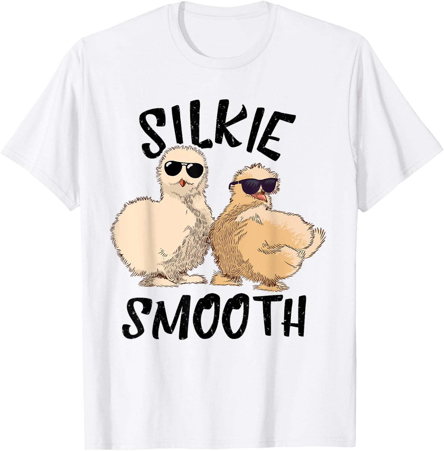 Funny Silkie Chicken Silkie Smooth Silkie Chicken Lover T-Shirt - T-Shirt | White