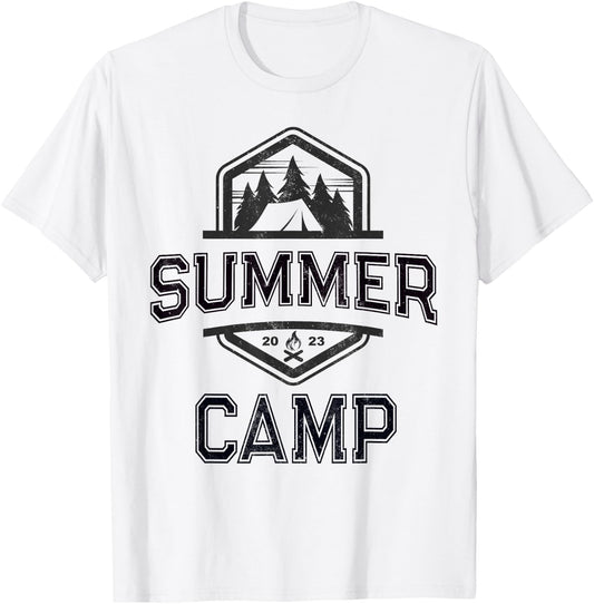 Cute SUMMER CAMP Director Counselor Camping Host Crew Yellow Men Women Kids T-Shirt - T-Shirt | White