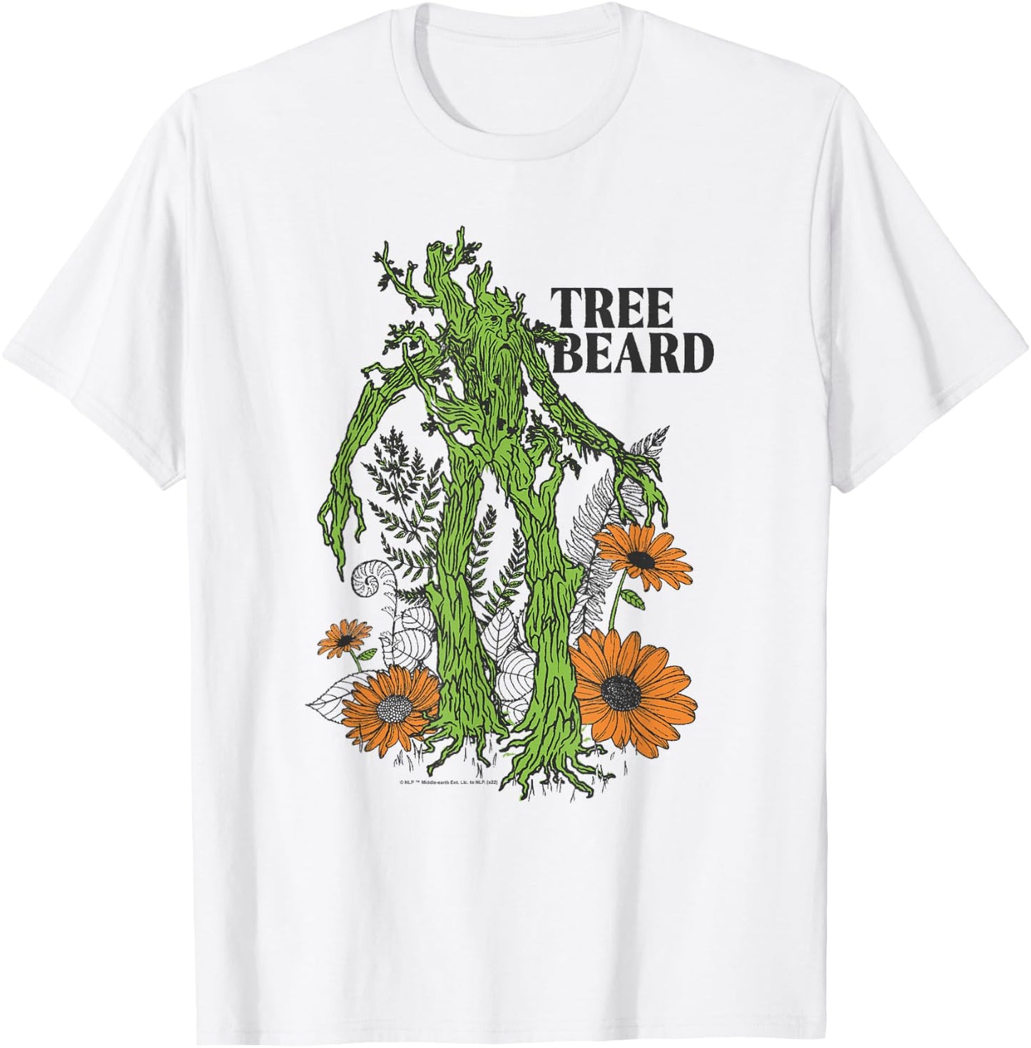 The Lord of The Rings: The Two Towers Tree Beard Nature T-Shirt - T-Shirt | White