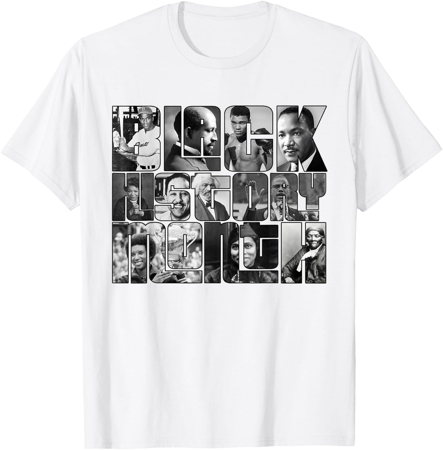 Black History Month 2023 great African American influencers T-Shirt - T-Shirt | White