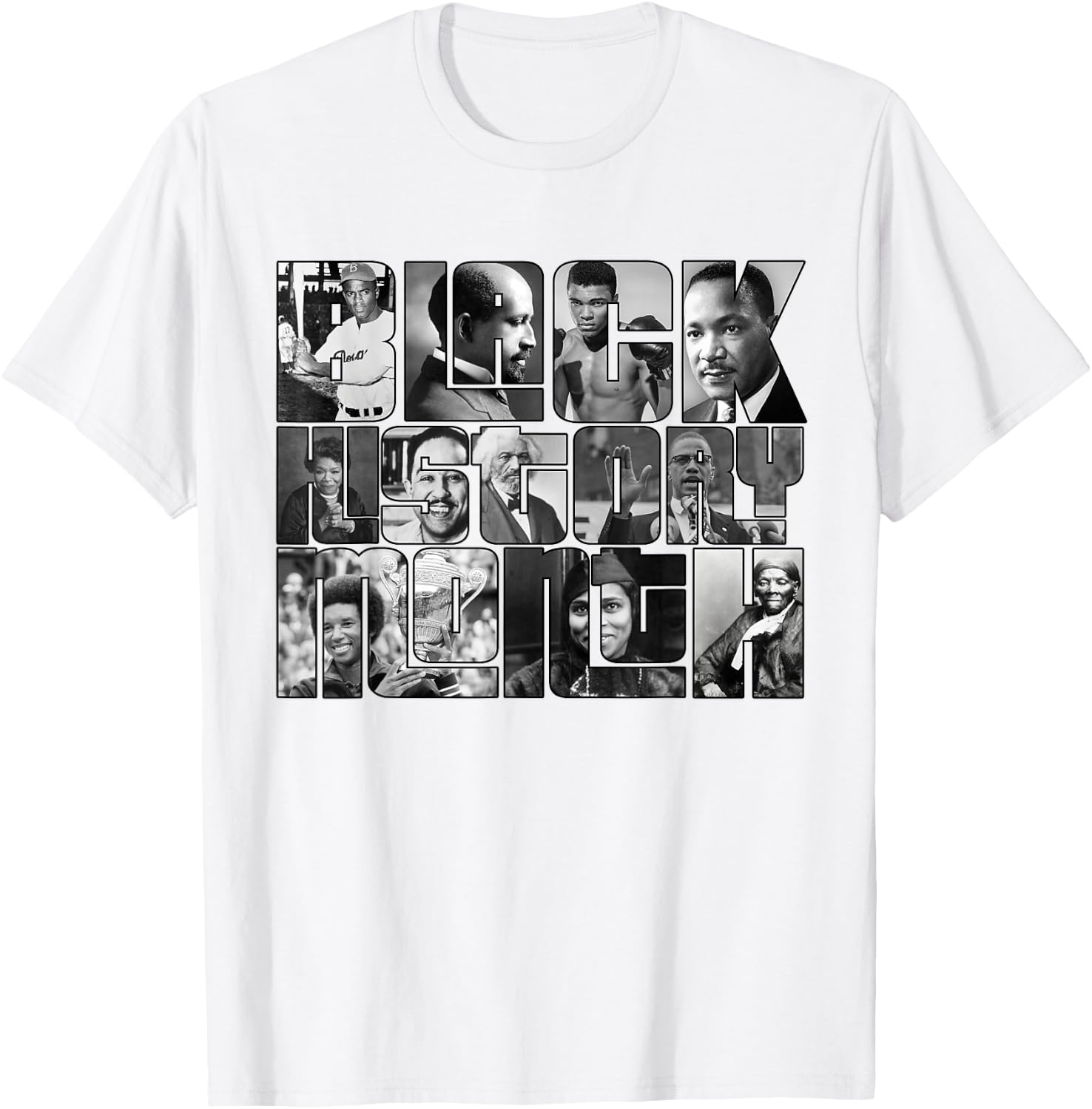 Black History Month 2023 great African American influencers T-Shirt - T-Shirt | White