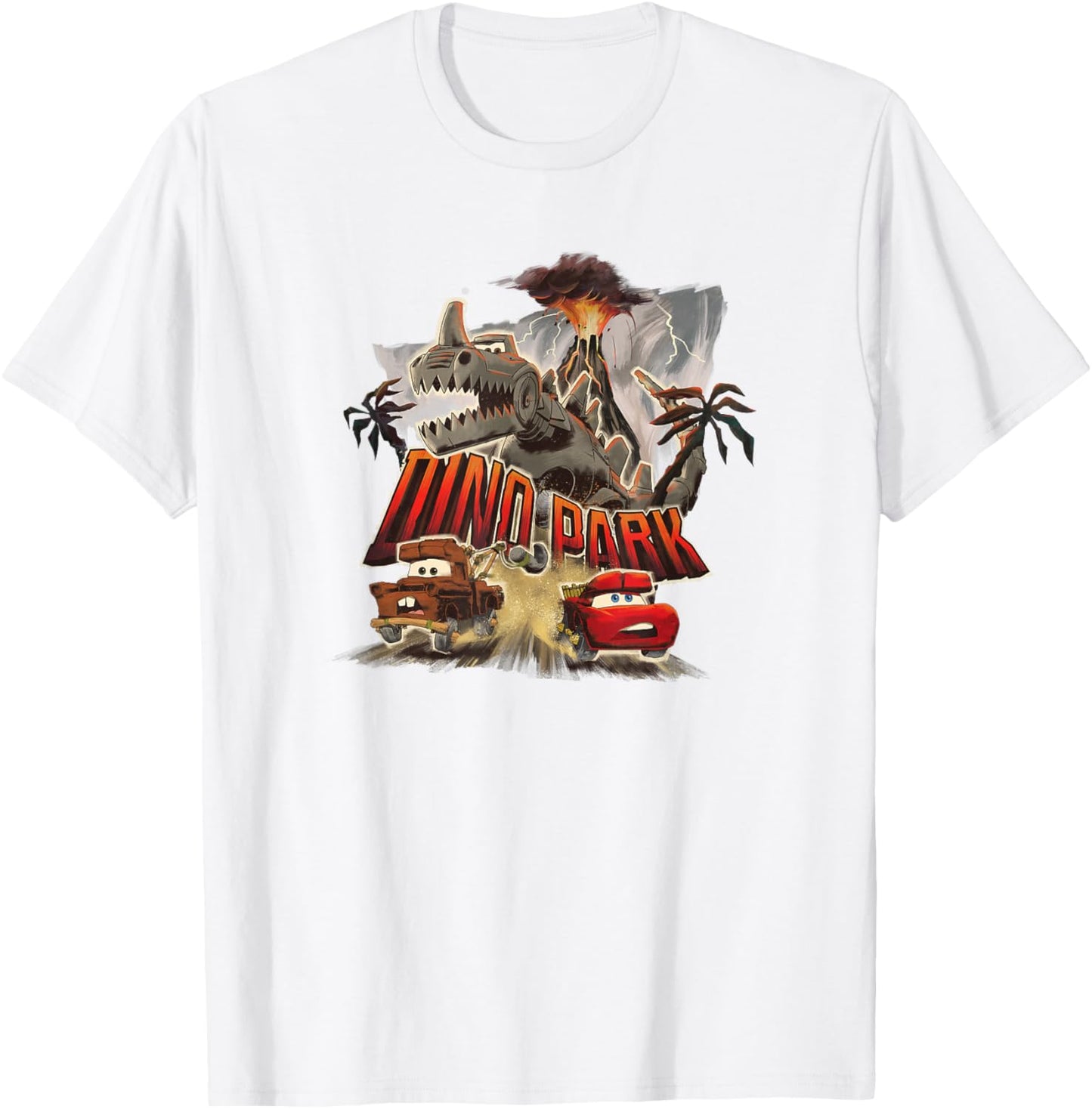 Disney Pixar Cars on the Road Mater and Lightning McQueen T-Shirt - T-Shirt | White