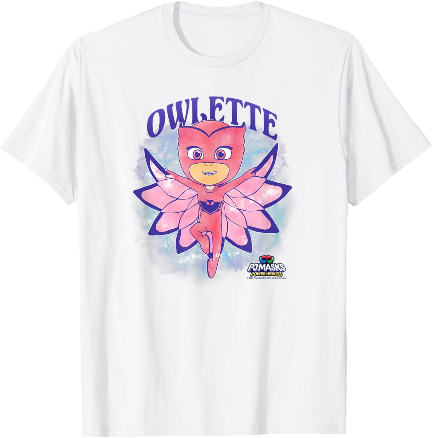 PJ Masks Owlette Watercolor Girly Portrait T-Shirt - T-Shirt | White