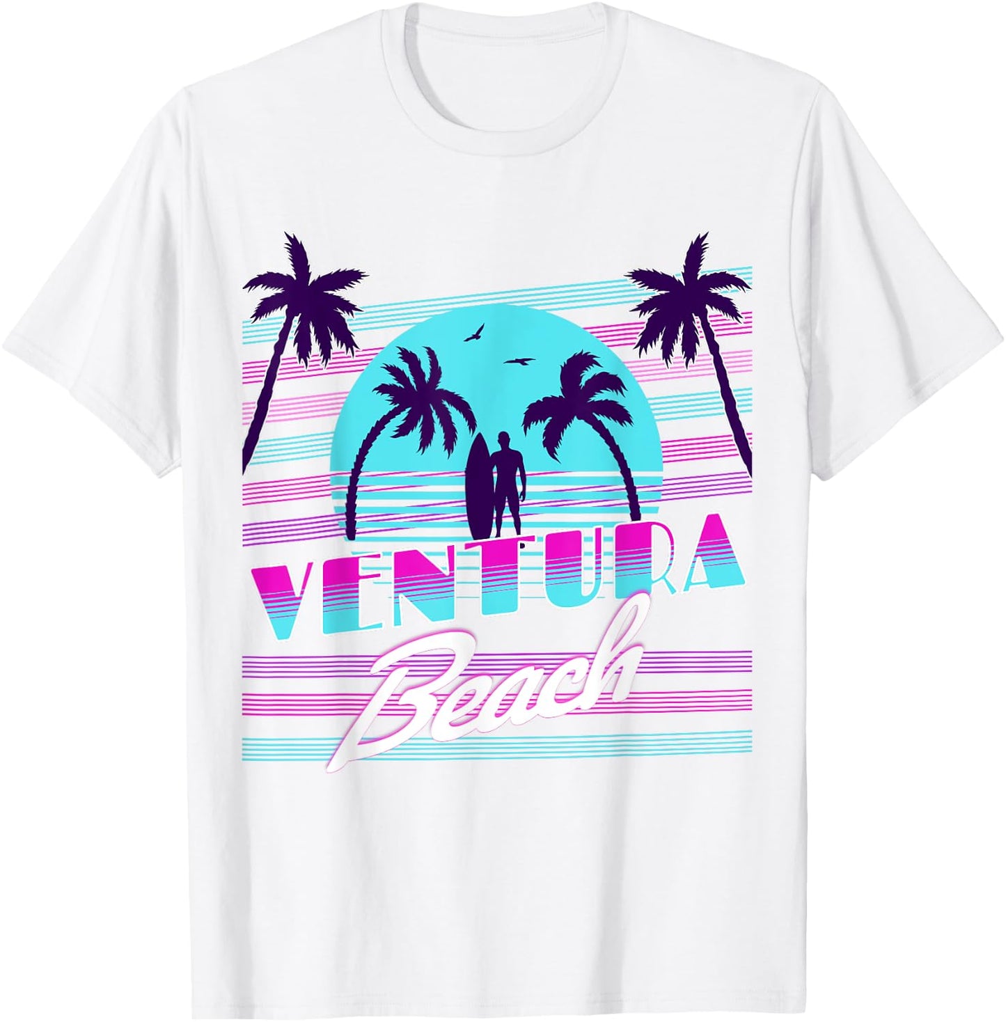Ventura Beach Men Women Kids T-Shirt - T-Shirt | White