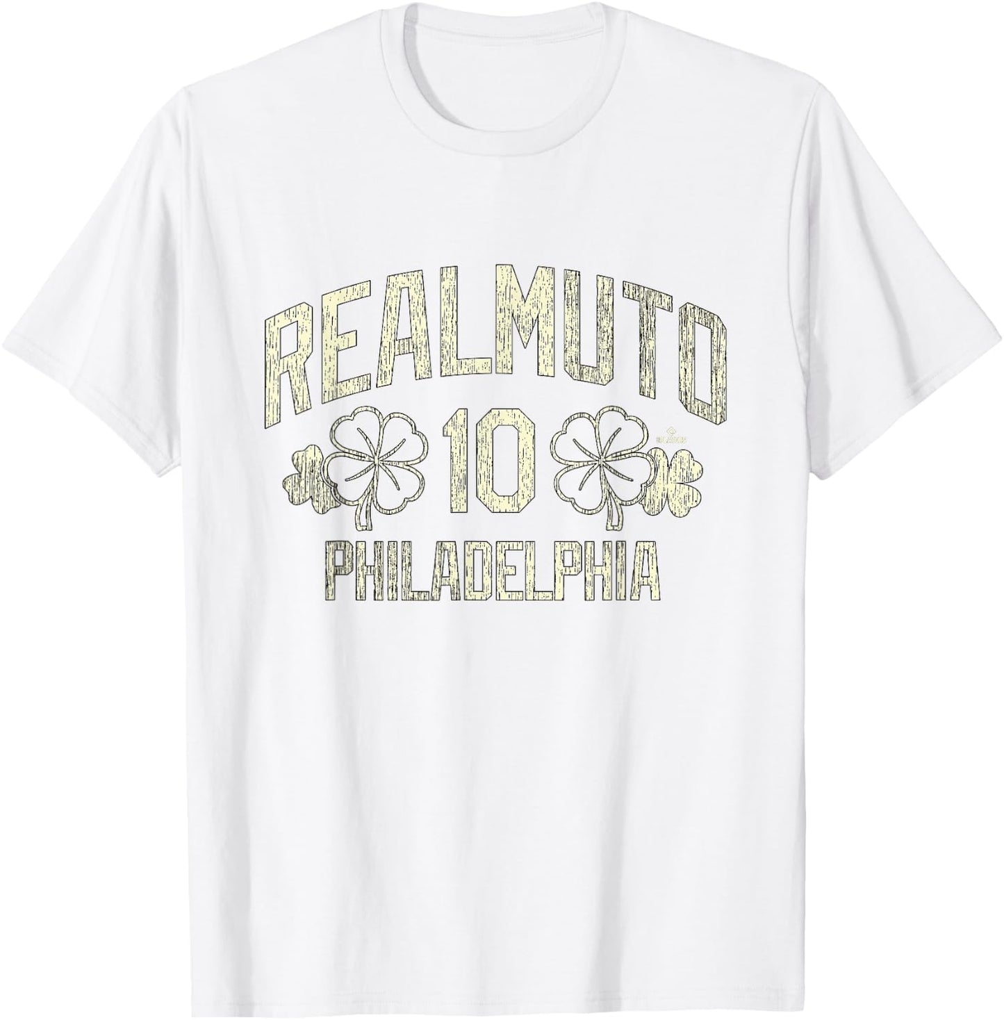 J.T. Realmuto Philadelphia Baseball St. Patrick's Clover T-Shirt - T-Shirt | White