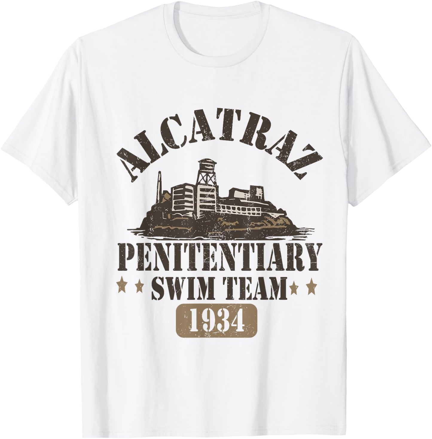 san francisco alcatraz Swim Team from 1934 T-Shirt - T-Shirt | White