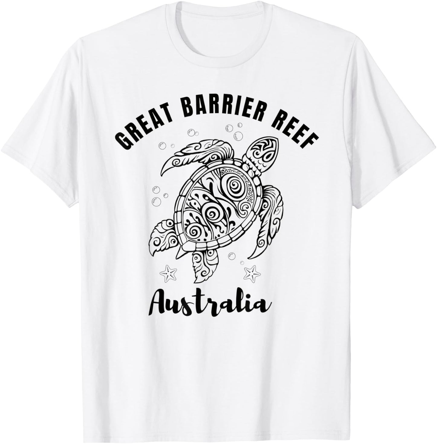 Swimming with Turtles, Great Barrier Reef, Australia T-Shirt - T-Shirt | White