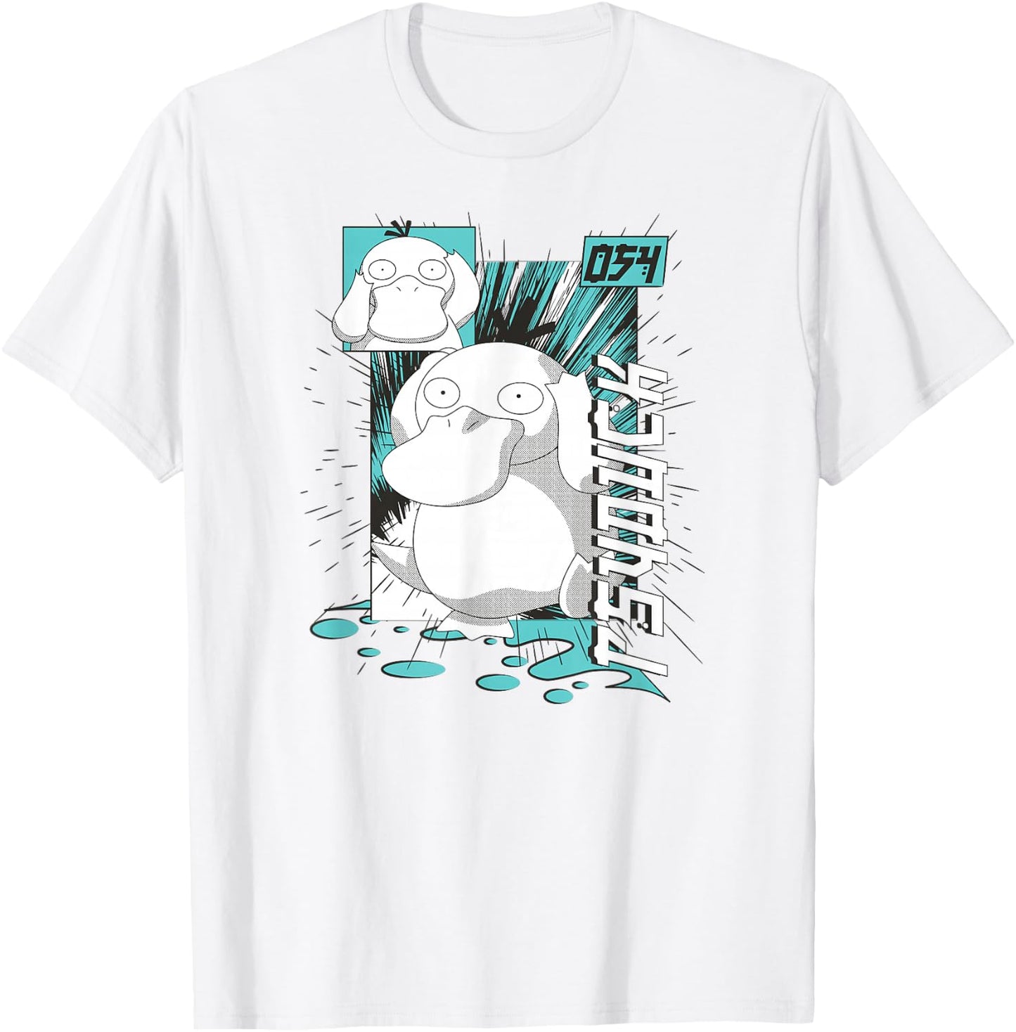 Pokémon - Psyduck Anime T-Shirt - T-Shirt | White