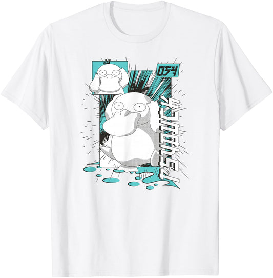 Pokémon - Psyduck Anime T-Shirt - T-Shirt | White