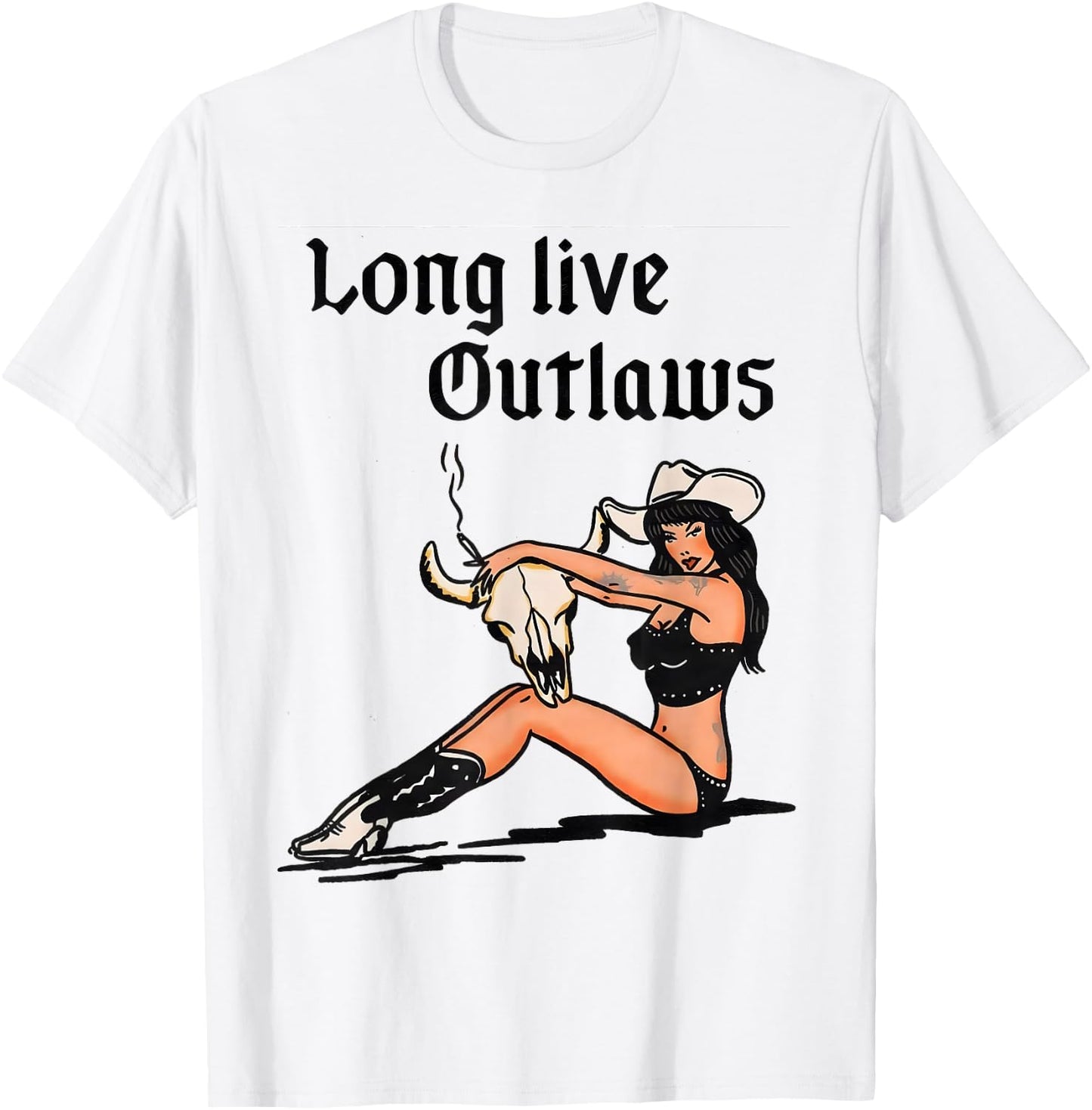 Long Live Outlaws T-Shirt - T-Shirt | White