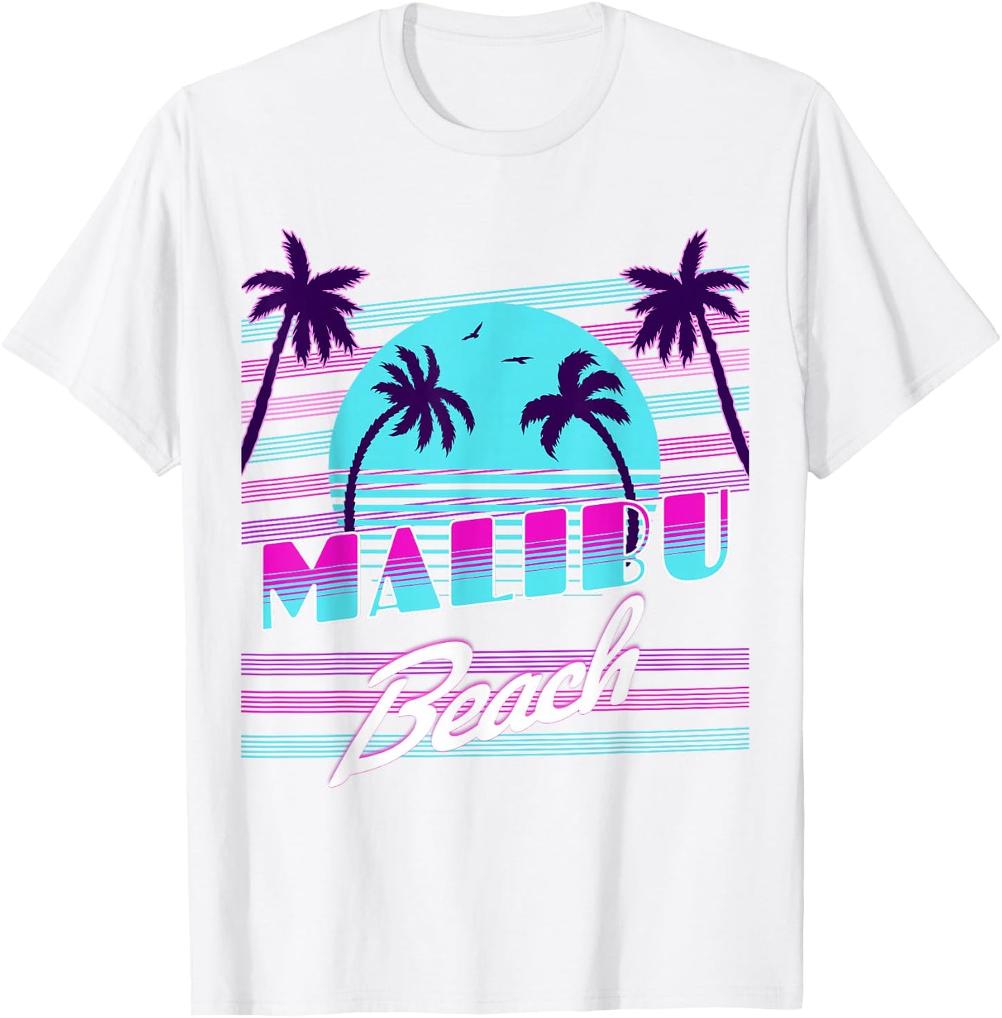 Malibu California T-Shirt - T-Shirt | White