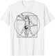 Leonardo Da Vinci Vitruvan Rock Music Festival T-Shirt - T-Shirt | White