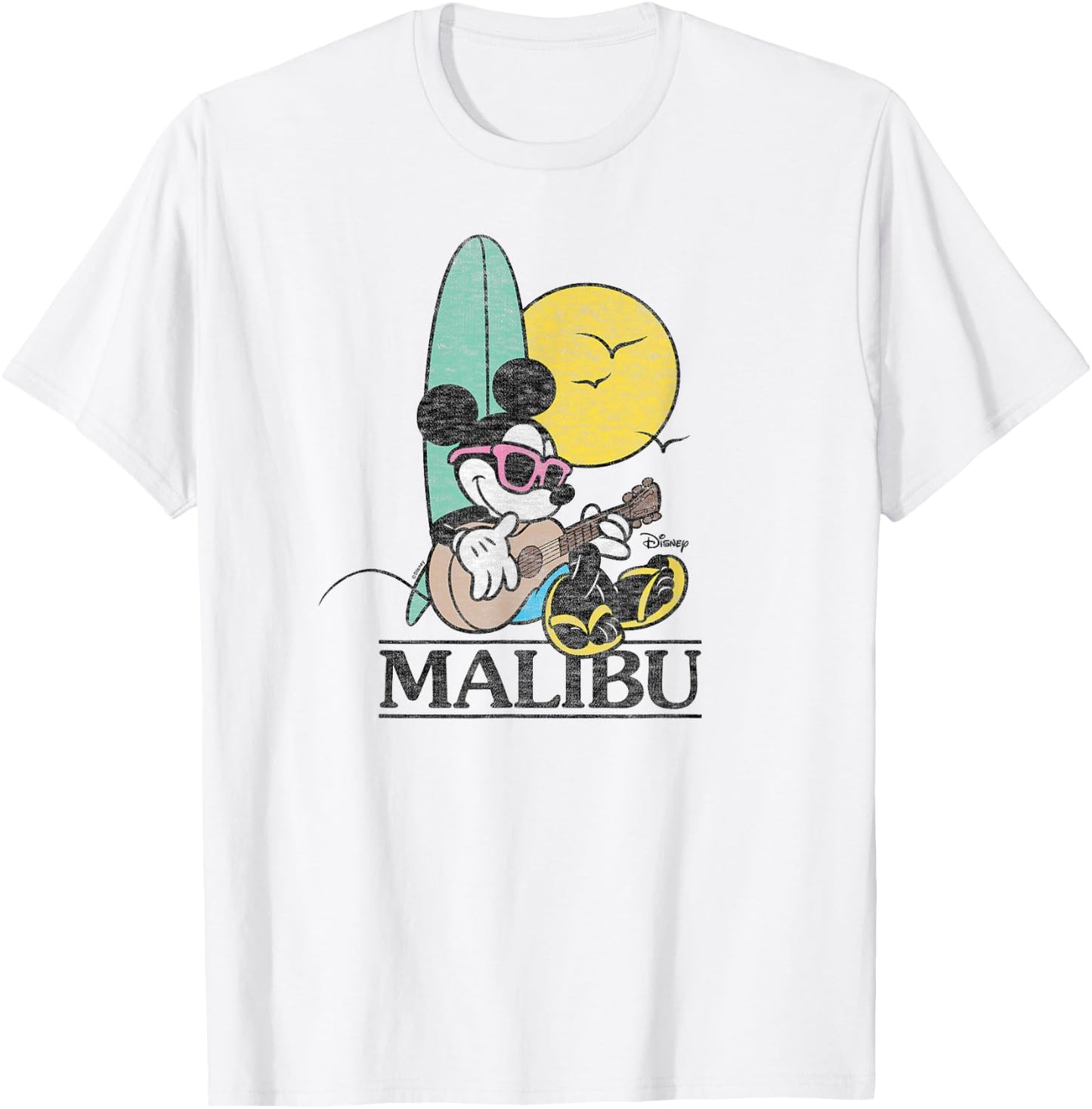 Disney - Mickey Malibu Beach T-Shirt - T-Shirt | White