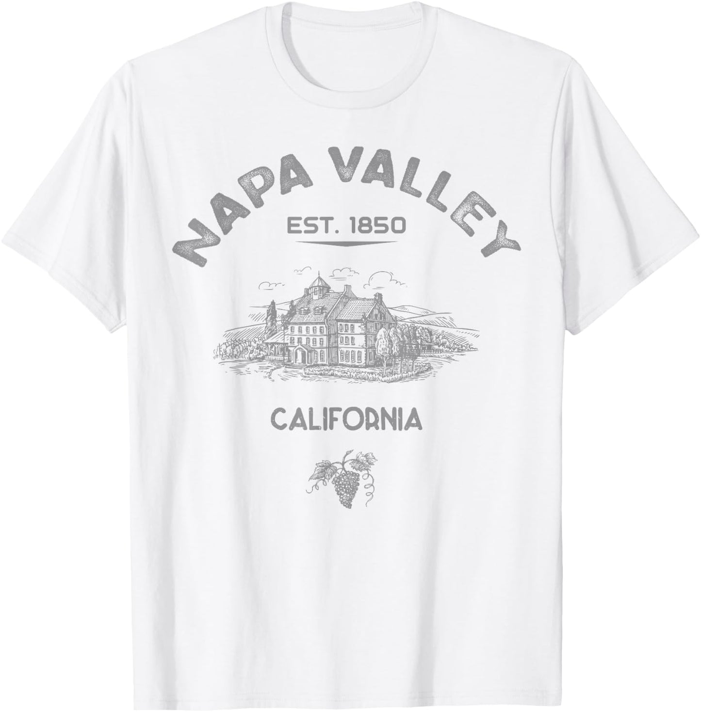 Napa Valley California Winery Souvenir T-Shirt - T-Shirt | White