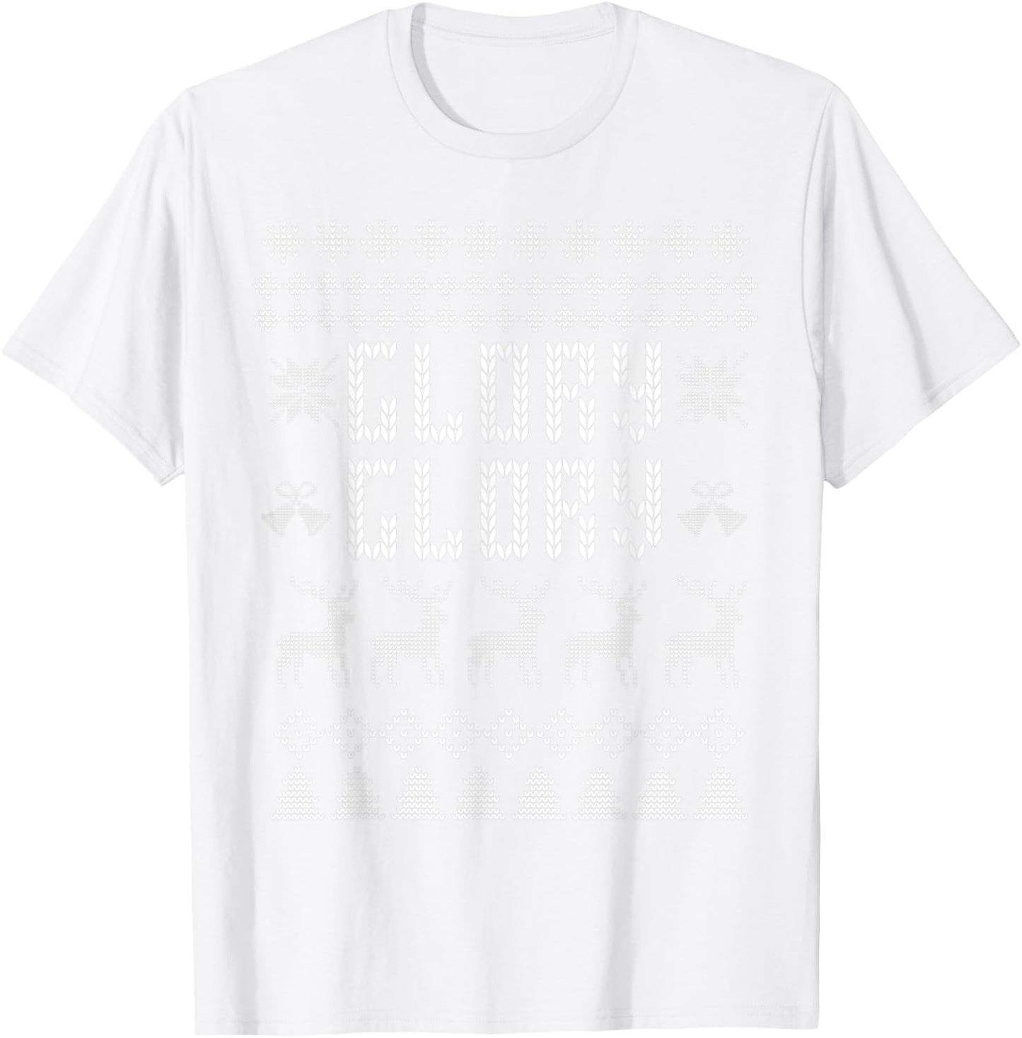Glory Glory Georgia Christmas Sweater T-Shirt - T-Shirt | White