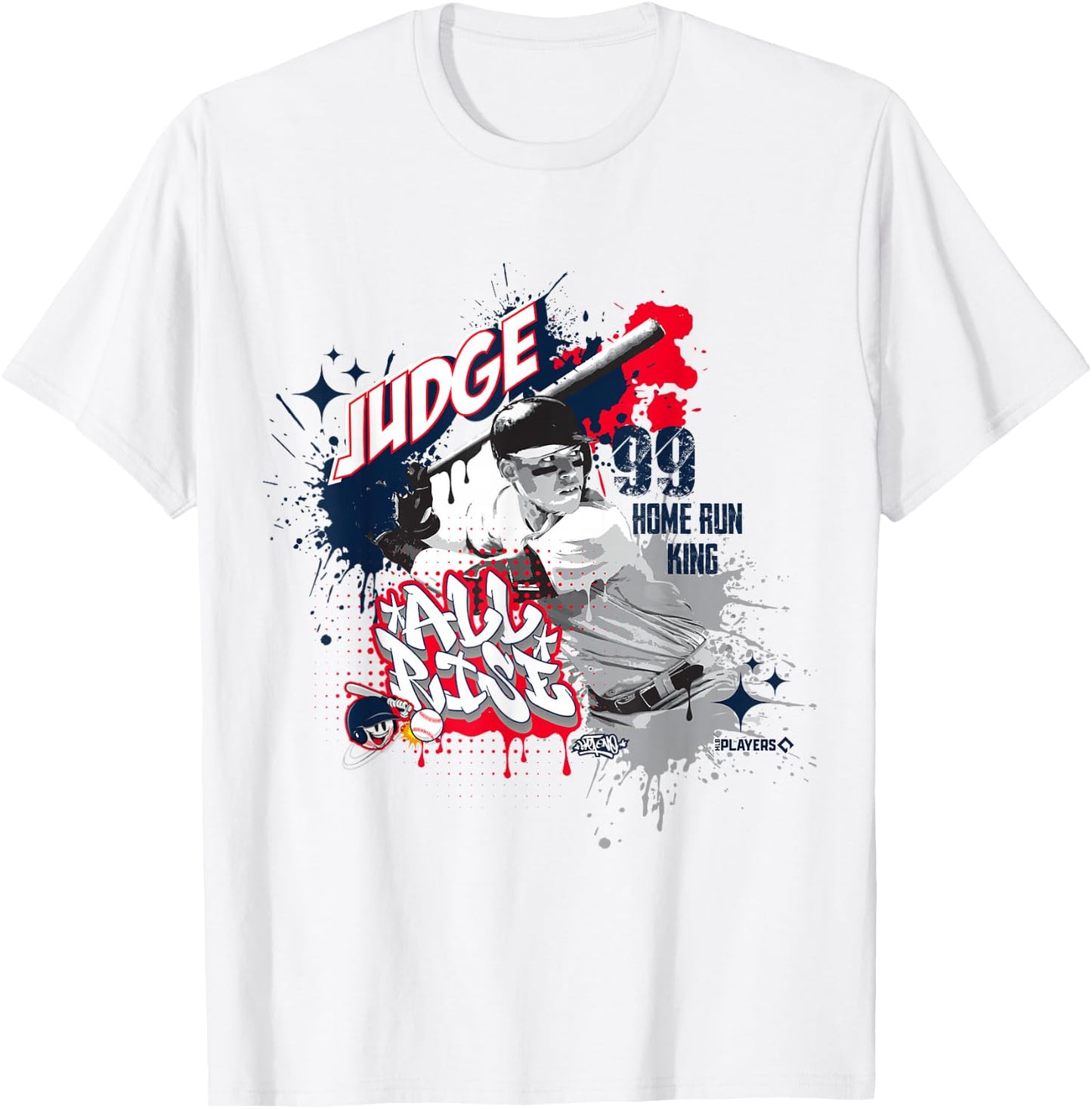 Aaron Judge New York Baseball Sket One x MLB Players T-Shirt - T-Shirt | White