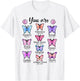 You Are Butterfly Beautiful Christian Religious Bible Verse T-Shirt - T-Shirt | White