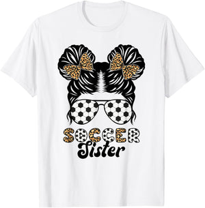 Soccer Sister Of A Soccer Player Proud Soccer Sis T-Shirt - T-Shirt | White