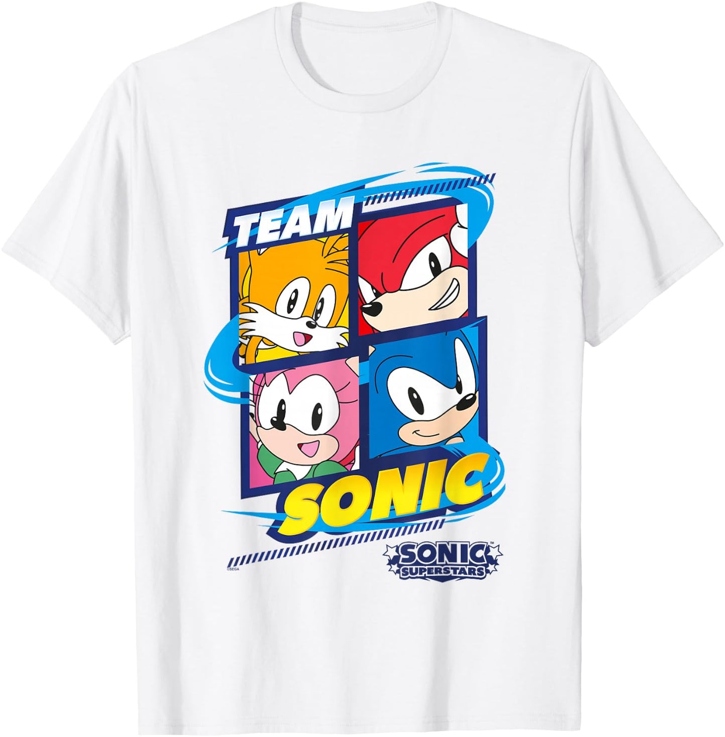 Sonic The Hedgehog, Sonic Superstars - Team Sonic T-Shirt - T-Shirt | White