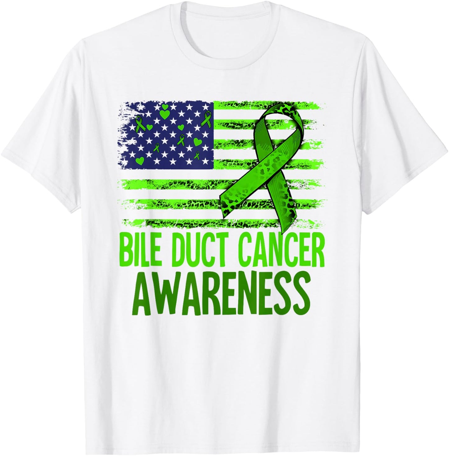 Bile Duct Cancer Awareness T-Shirt - T-Shirt | White