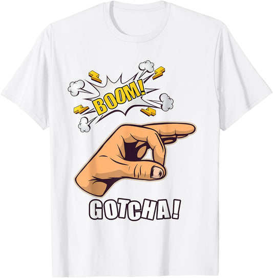 Gotcha Ok Sign Finger Circle Hand Meme T-Shirt - T-Shirt | White