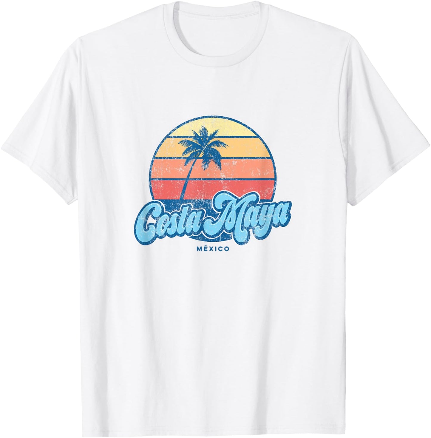 Vintage Costa Maya Mexico Classic 70s Retro Surfer T-Shirt - T-Shirt | White