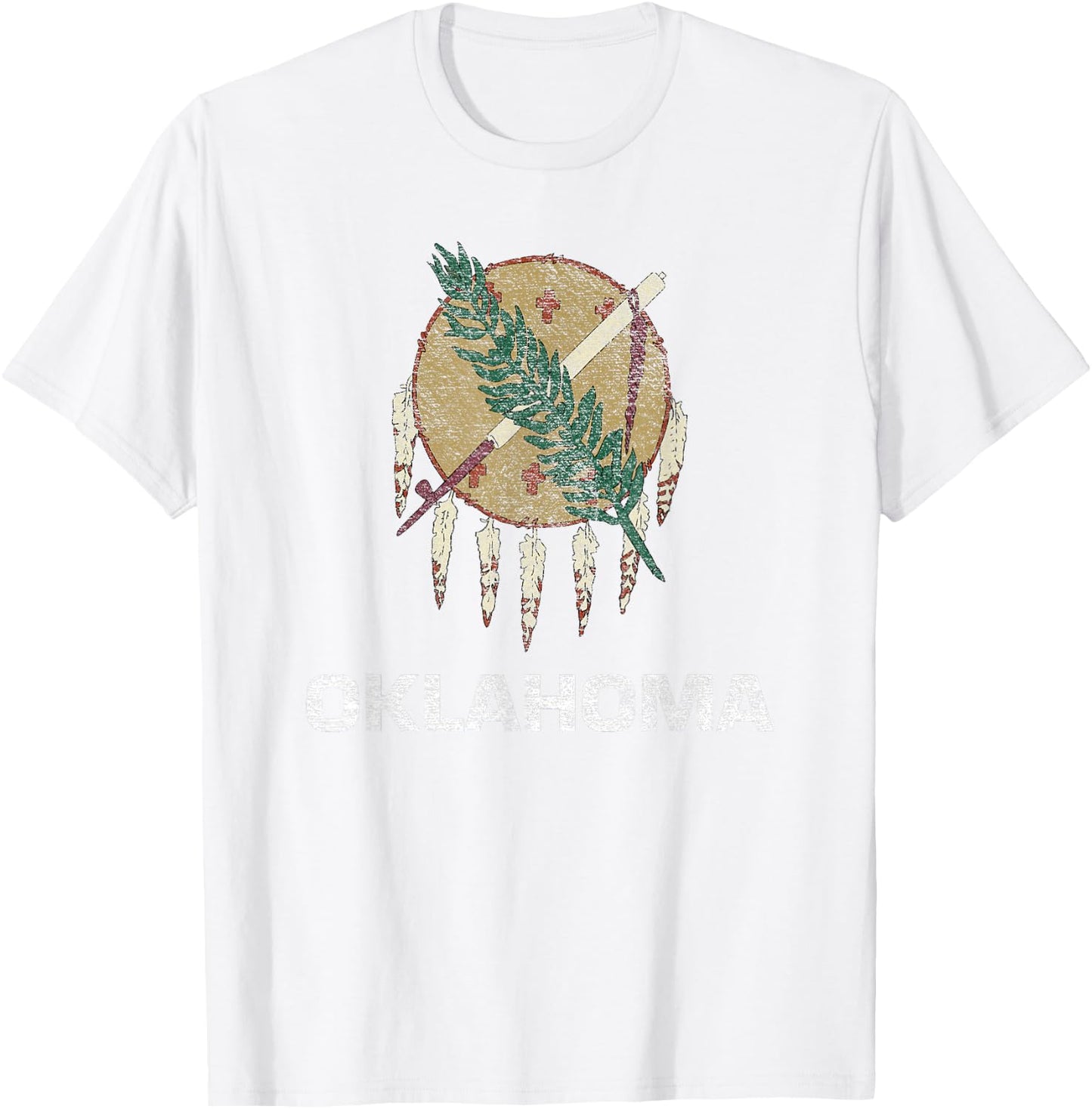 State Flag of Oklahoma T-Shirt - T-Shirt | White