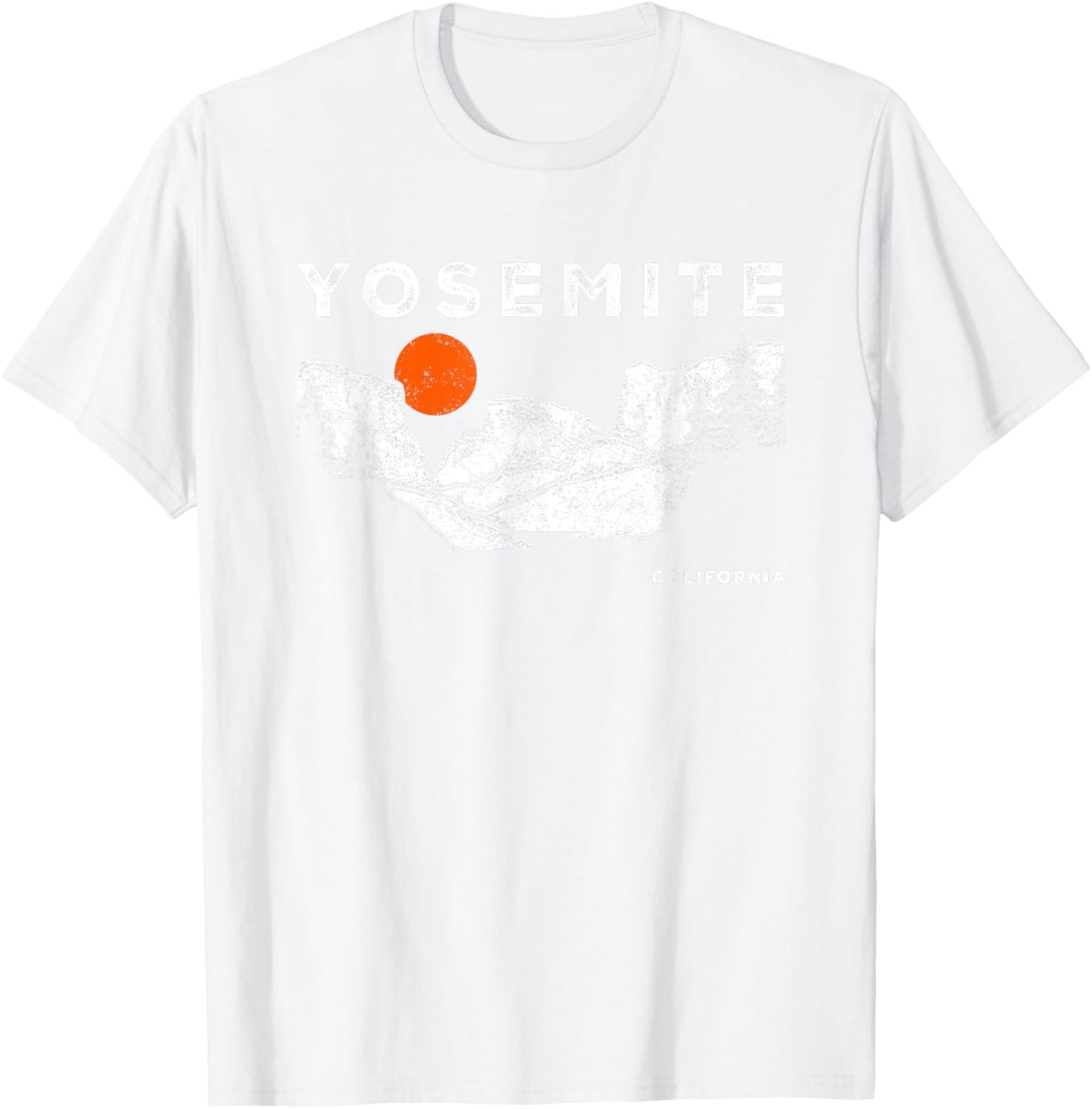 Yosemite California National Park Retro Throwback Souvenir T-Shirt - T-Shirt | White