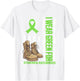 I Wear Green For Veteran Mental Health Awareness Military T-Shirt - T-Shirt | White
