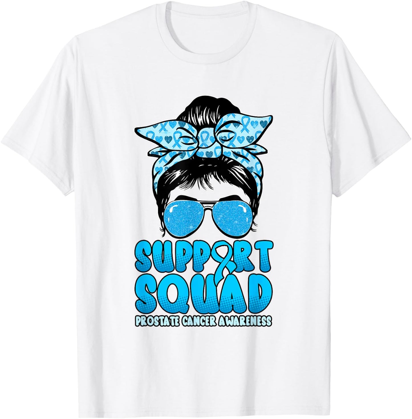 Support Squad Prostate Cancer Awareness T-Shirt - T-Shirt | White