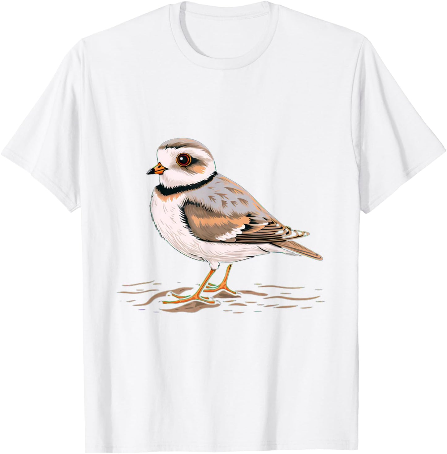 Piping Plover Bird T-Shirt - T-Shirt | White