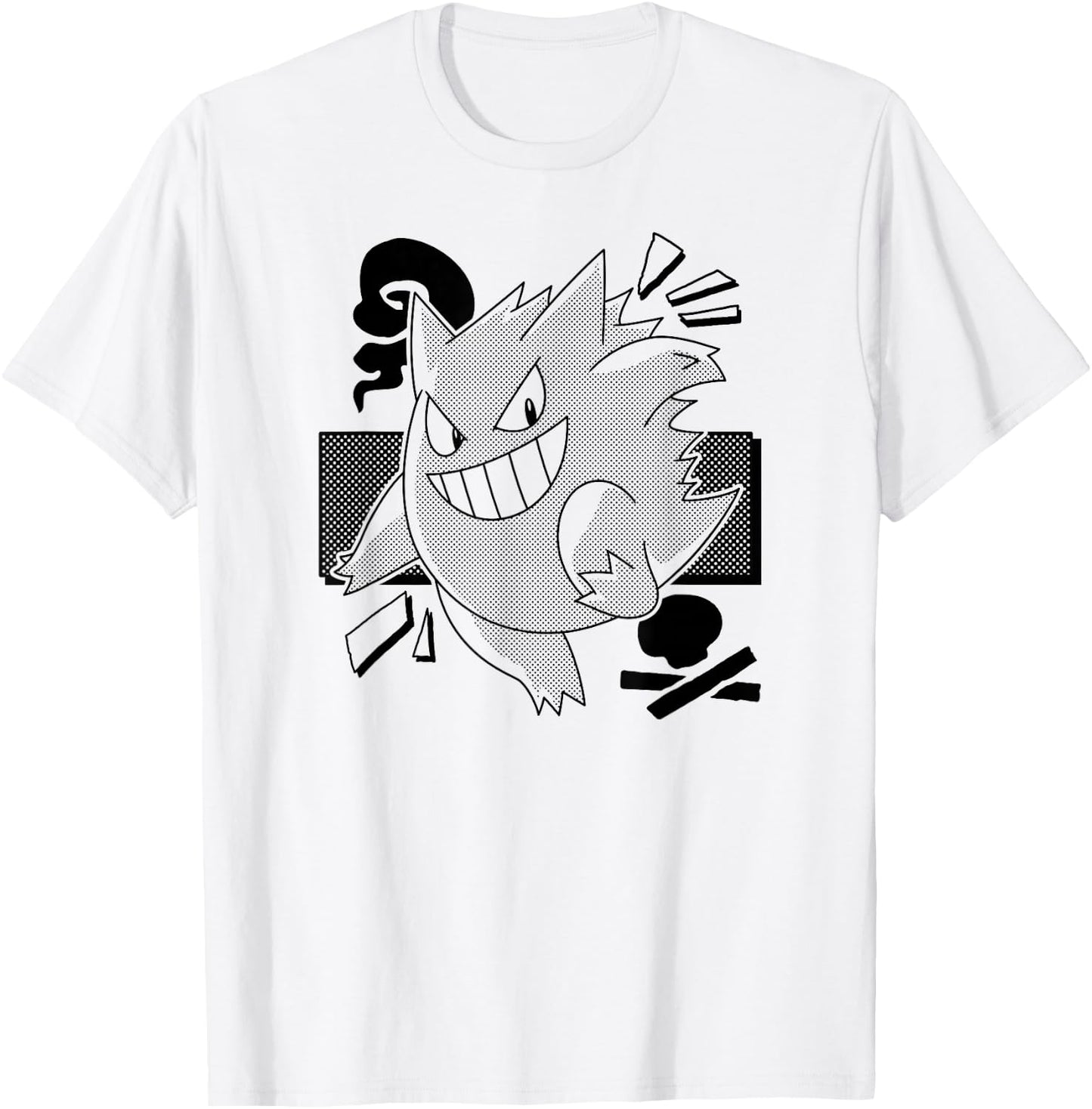 Pokémon - Gengar Manga T-Shirt - T-Shirt | White