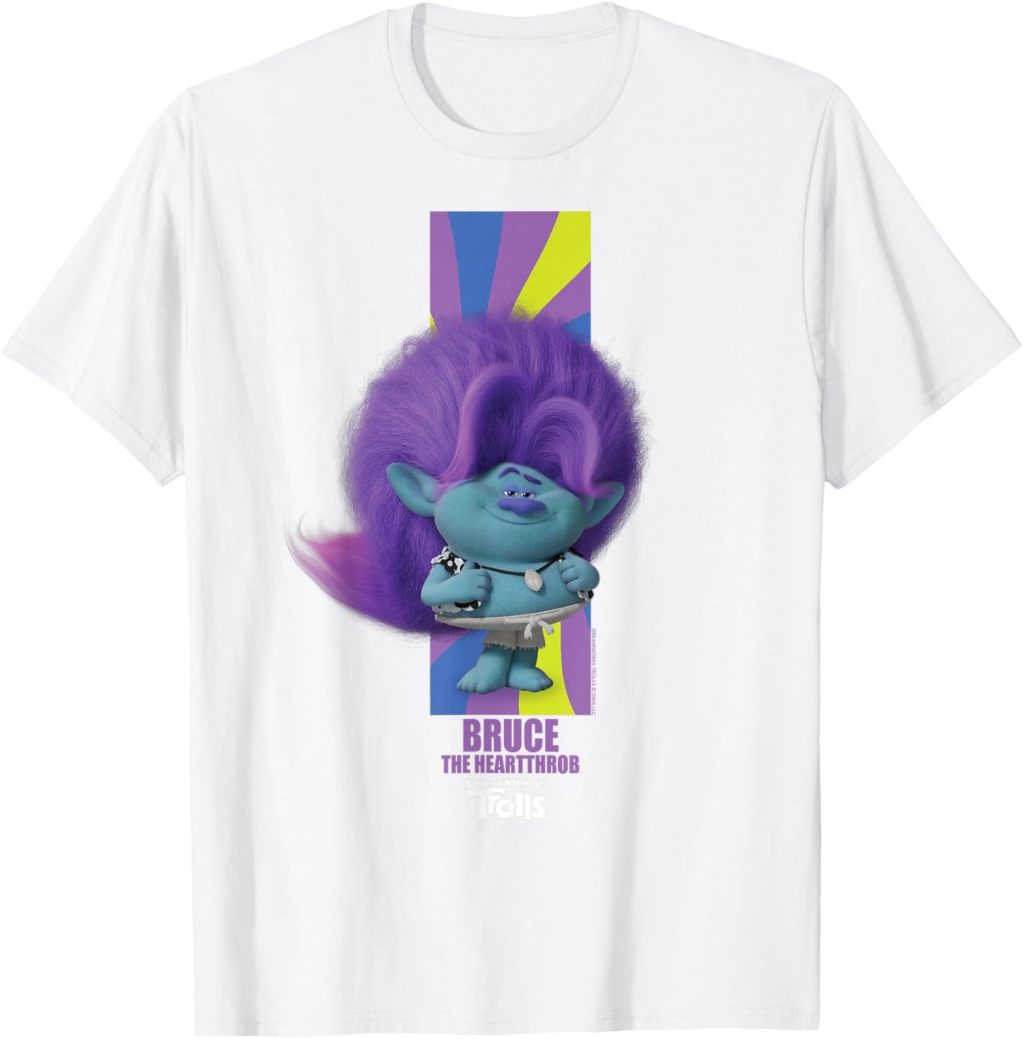 DreamWorks Trolls Band Together BroZone Spruce Bruce T-Shirt - T-Shirt | White