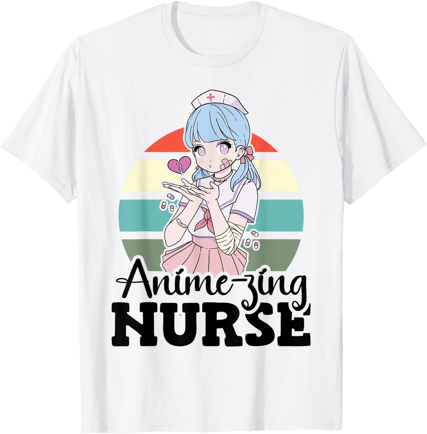 Anime-zing Nurse Japanese Anime National Nurse Day T-Shirt - T-Shirt | White