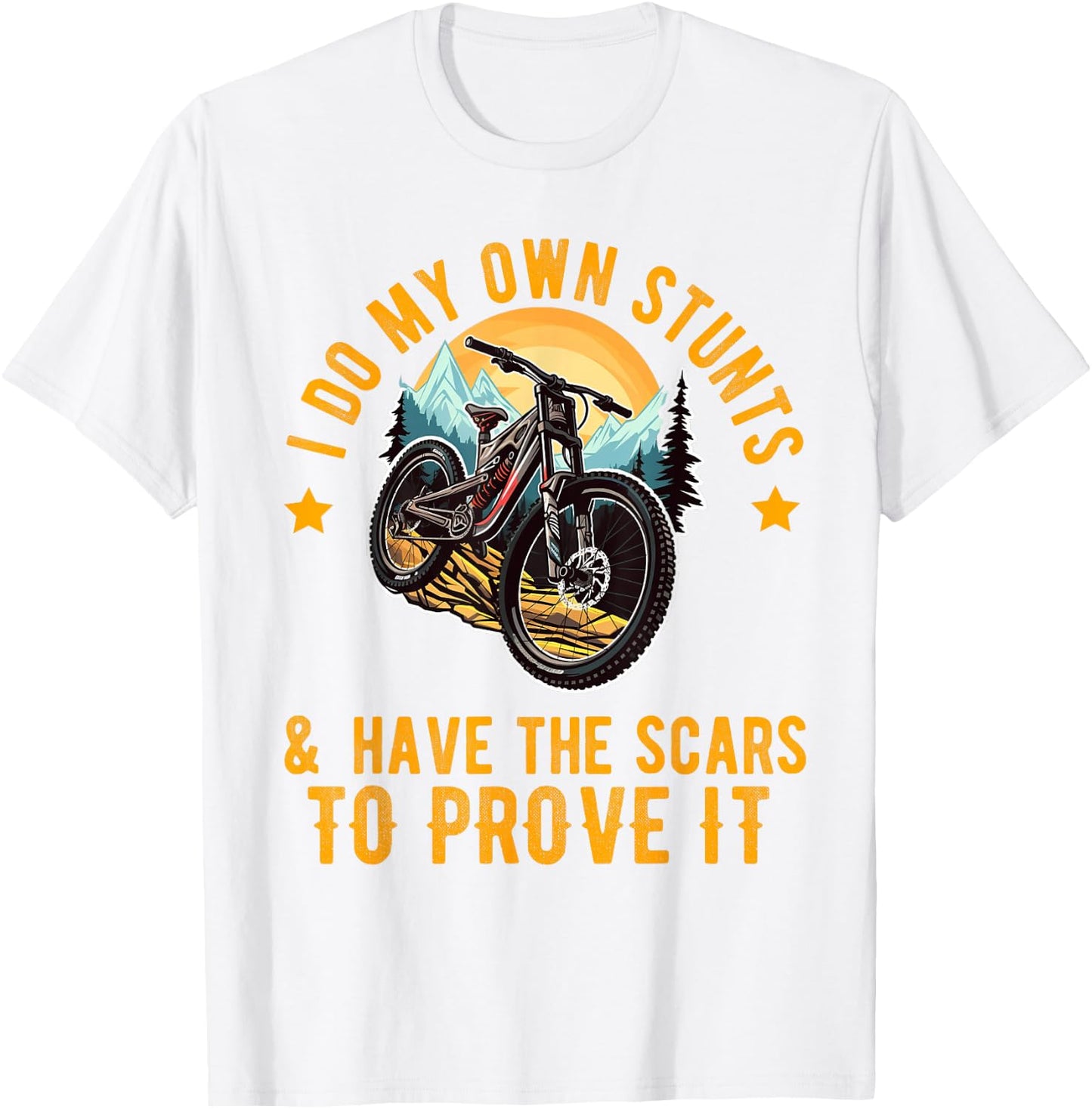 Mountain Bike For Boys Funny MTB Biking Lover T-Shirt - T-Shirt | White