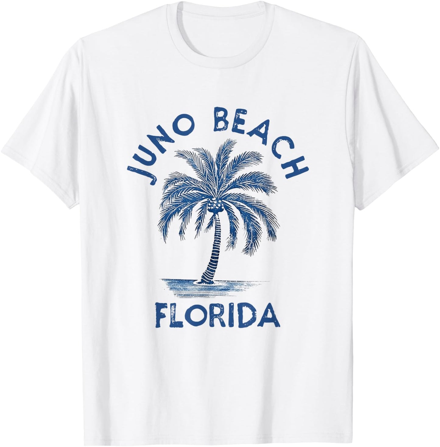 Vintage Juno Beach Florida Palm Tree FL Retro T-Shirt - T-Shirt | White