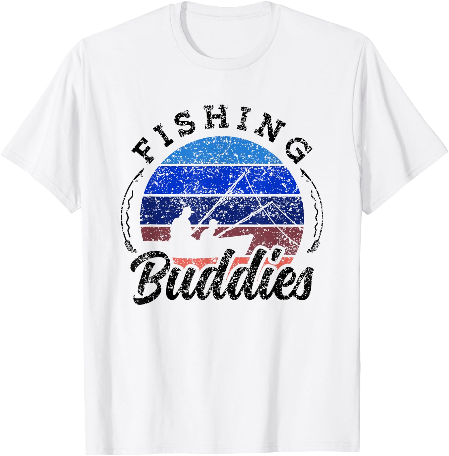 Fishing Buddies Buddy Fisher Fisherman T-Shirt - T-Shirt | White