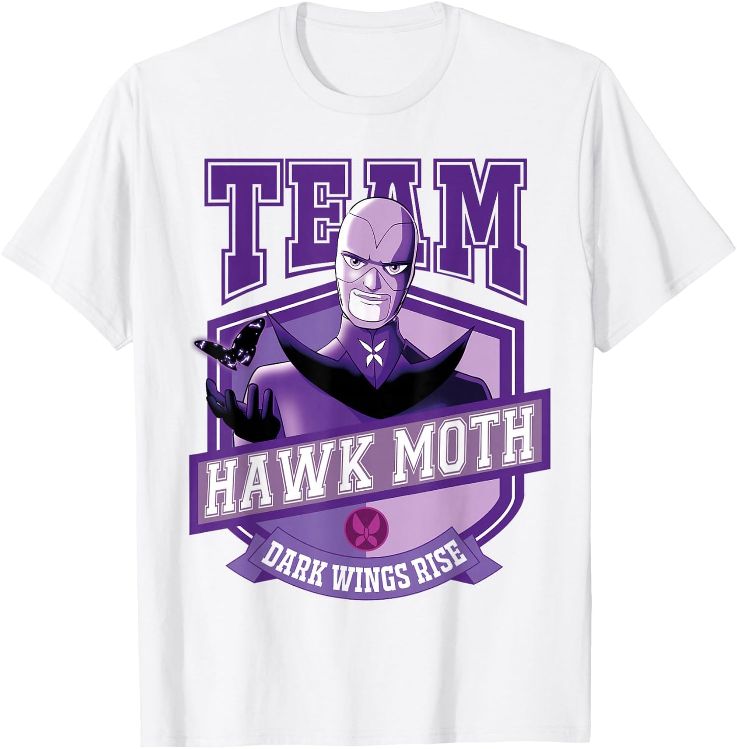 Miraculous Ladybug - Team Hawk Moth T-Shirt - T-Shirt | White