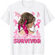Breast Cancer Awareness Pink Ribbon Survivor Breast Cancer T-Shirt - T-Shirt | White