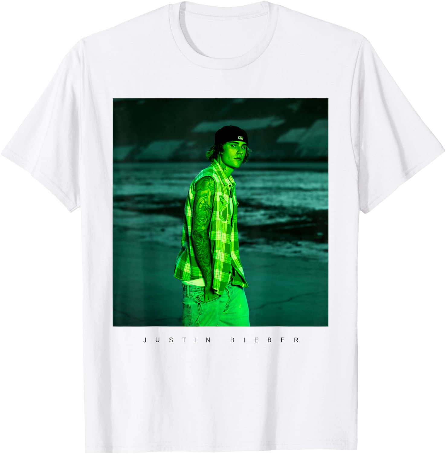 Official Justin Bieber Photo White T-Shirt - T-Shirt | White